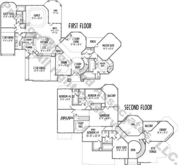 Two Story House Plan C8279