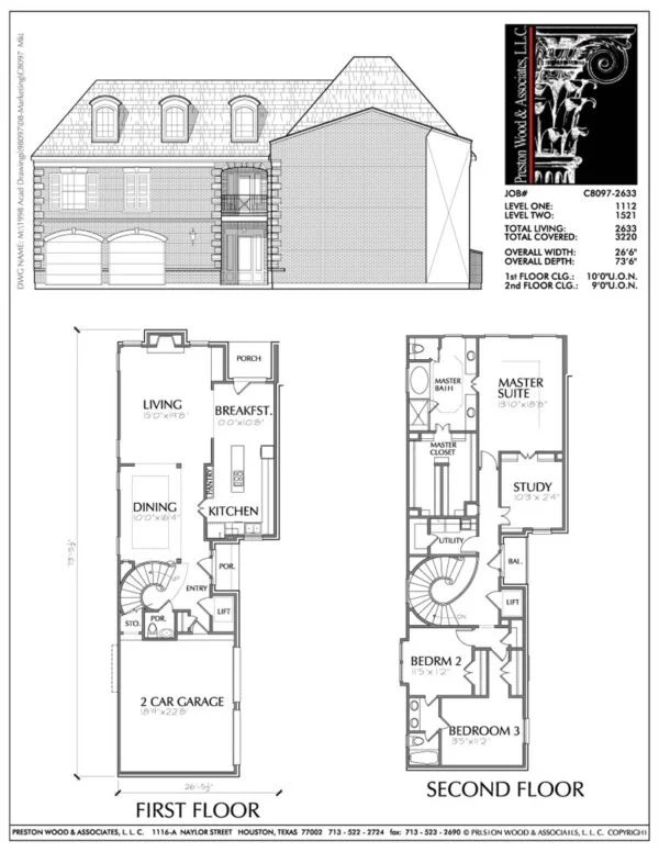 Two Story House Plan C8097