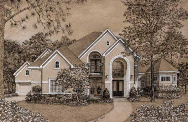 Two Story House Plan D0147