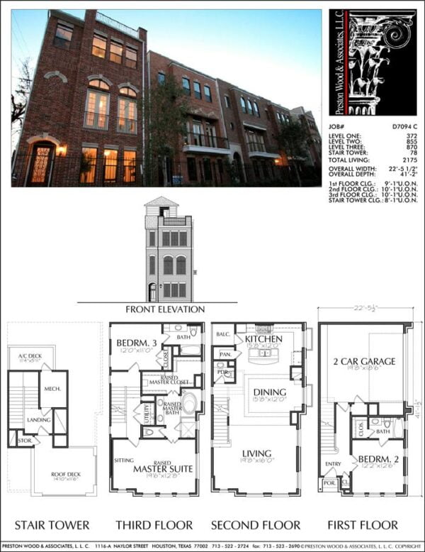 Townhouse Plan D7094 C