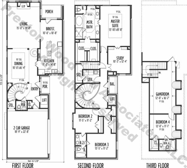 Urban House Plan C8238