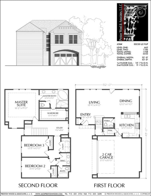 Two Story House Plan E0230 U2