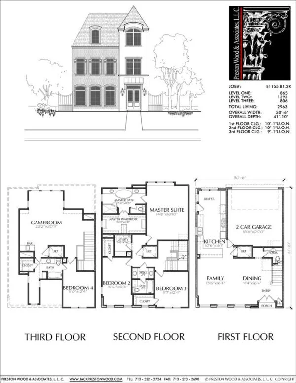 Townhouse Plan E1155 B1.2