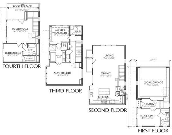 Townhouse Plan E2237 A2.1R