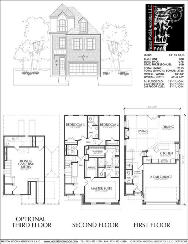 Townhouse Plan E1155 A2.3L