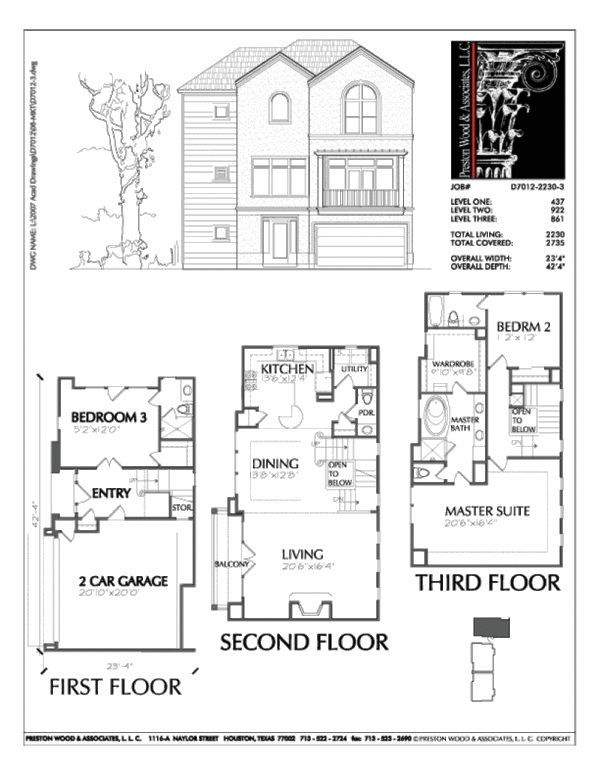 Townhouse Plan D7012-2230-3