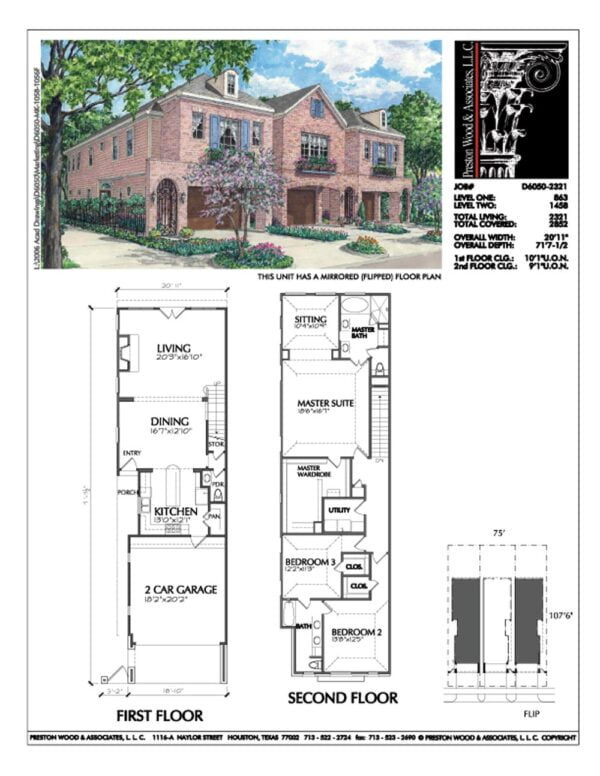 Townhouse Plan D6050 2321