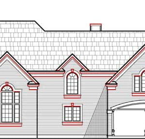 Two Story House Plan C3001