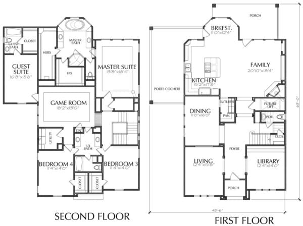 Two Story House Plan E3276