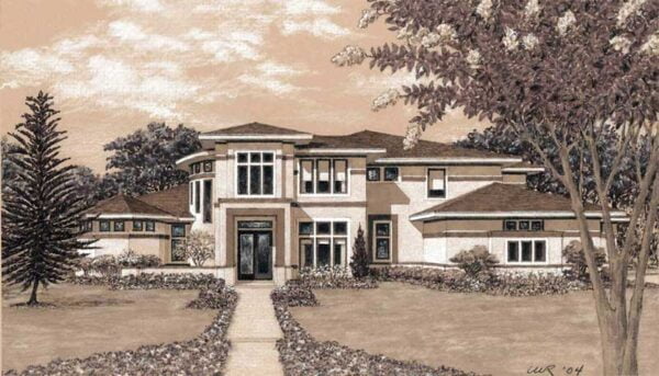 Two Story House Plan D3239