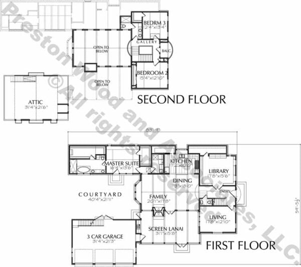 Two Story House Plan D9021