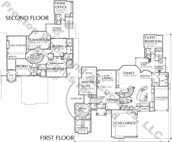 Two Story House Plan D2075
