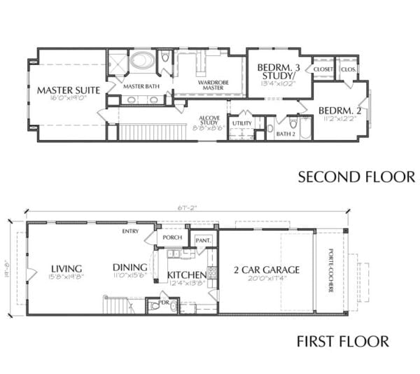 Townhouse Plan E2175 A1.1