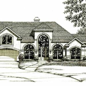 One Story Home Plan C6153