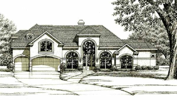 One Story Home Plan C6153