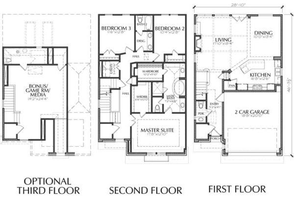 Townhouse Plan E1155 A2.2