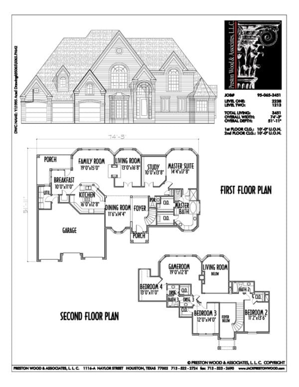 Two Story House Plan C5065