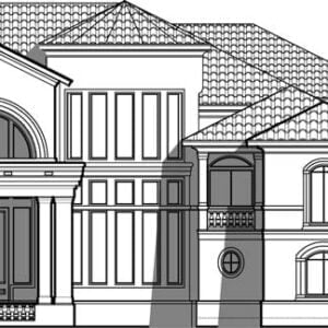 Two Story House Plan C7115