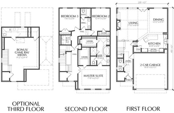 Townhouse Plan E1155 A2.1