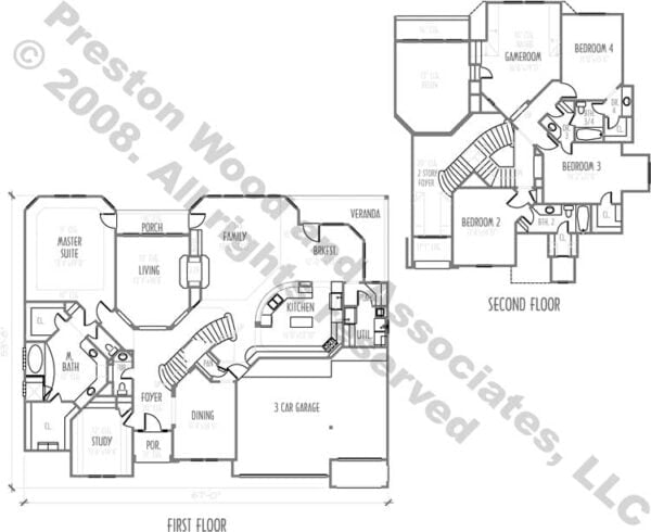 Two Story Home Plan bC7232