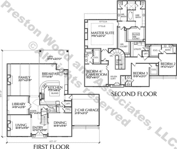 Two Story Home Plan D7092