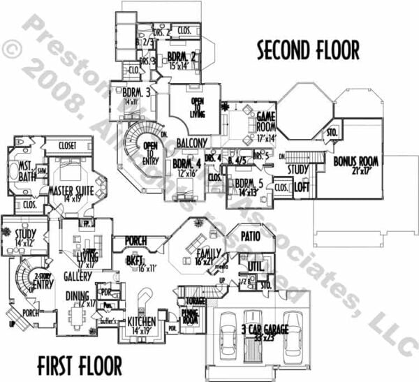 Two Story Home Plan C5292