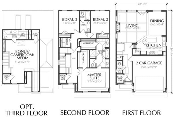 Townhouse Plan E0108 A2.3