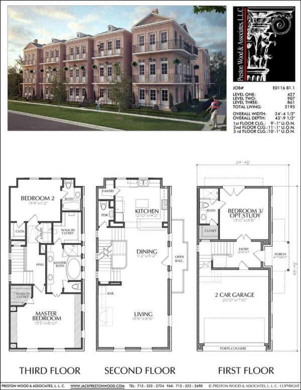 Townhouse Plan E0116 B1.1