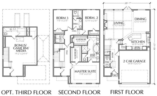 Townhouse Plan E1036 A2.1