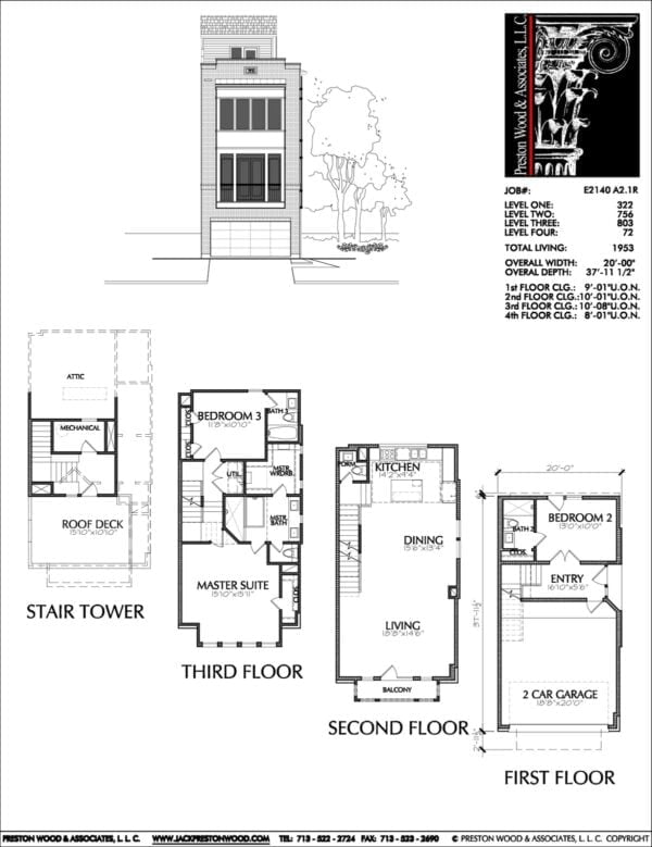 Townhouse Plan E2140 A2.1