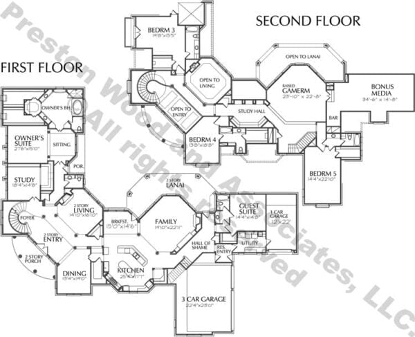 Two Story House Plan D1186