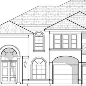 Two Story House Plan D3006