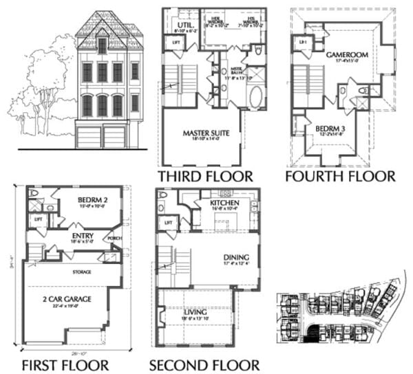 Townhouse Plan D9095 D LOT-5