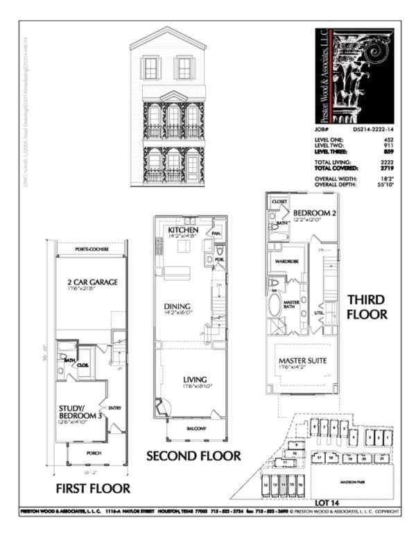 Townhouse Plan D5214-2222