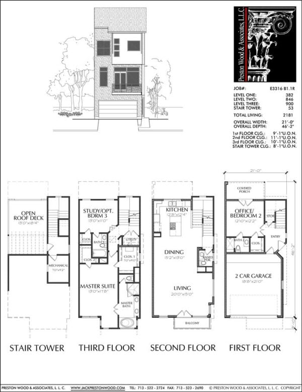 Townhouse Plan E3316 B1.1