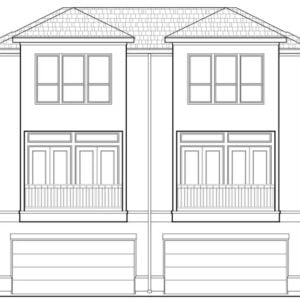 Duplex Townhouse Plan E2213