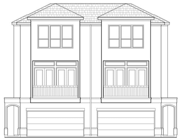 Duplex Townhouse Plan E2213