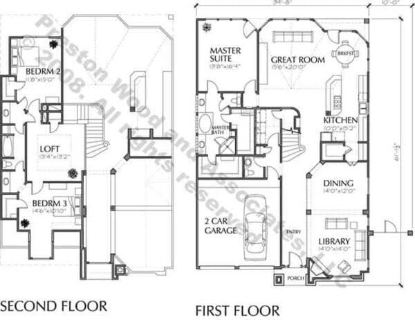 Patio Home Plan C5287 A