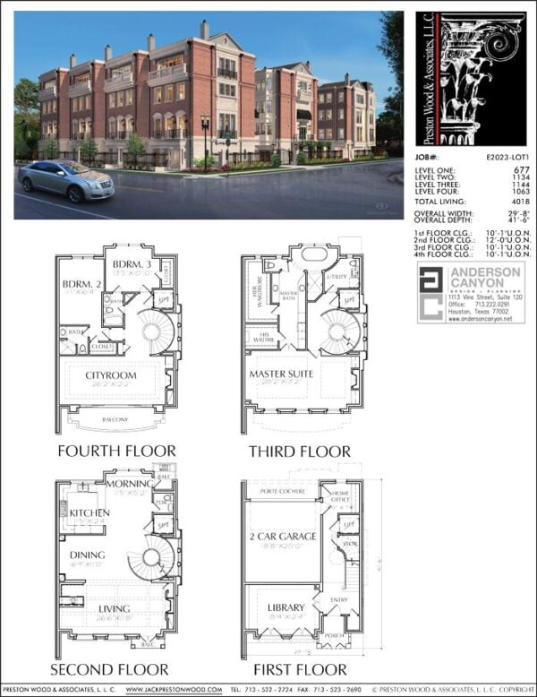 Townhouse Plan E2023 Lot 1
