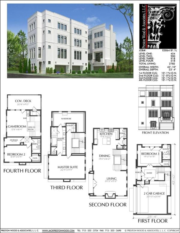 Townhouse Plan E3064 B1.1