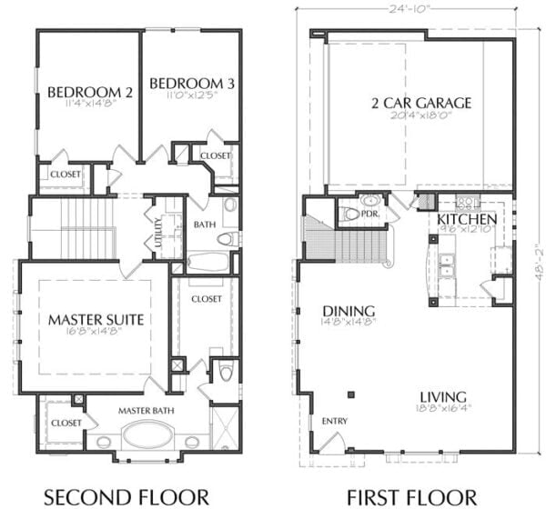 Two Story House Plan E0230 U1