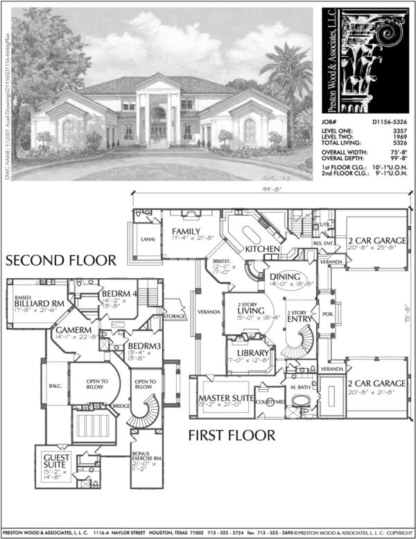 Two Story Home Plan D1156