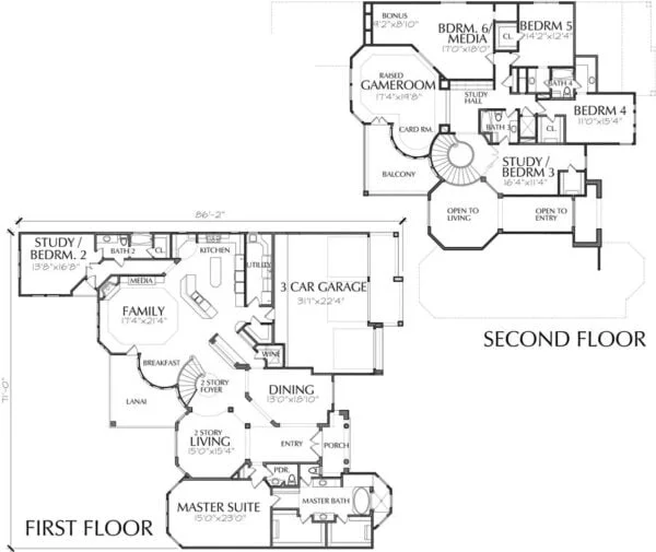 Two Story House Plan D4007