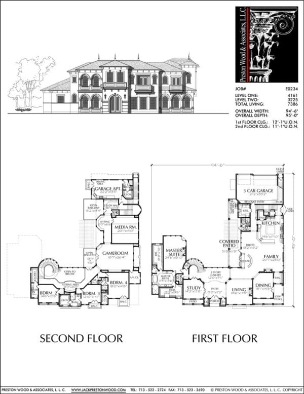 Two Story House Plan E0234