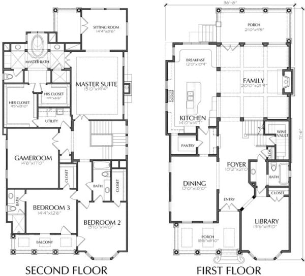 Urban House Plan D5203 3923