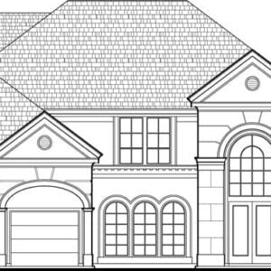 Two Story House Plan C9117