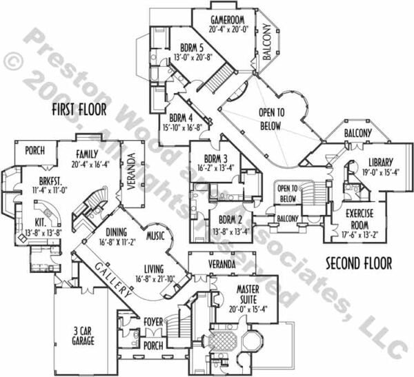 Two Story House Plan C4169