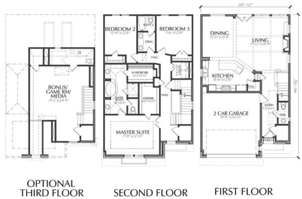 Townhouse Plan E1155 A2.2