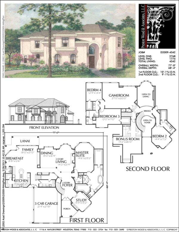 Two Story Home Plan D2009