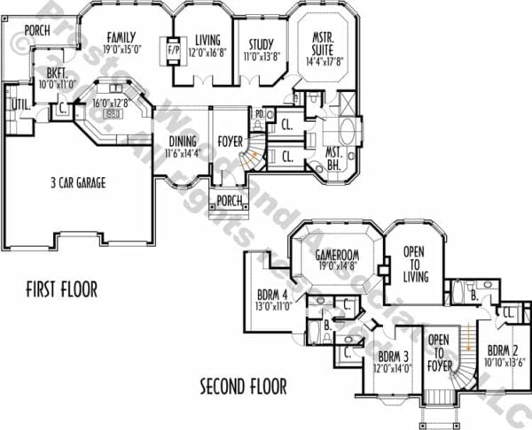 Two Story House Plan C5065